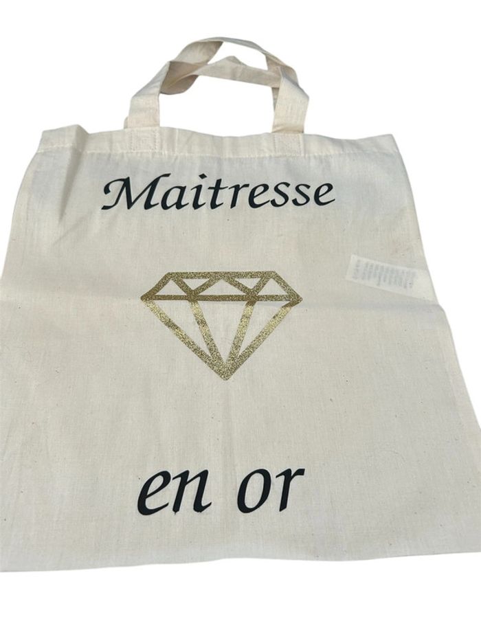 Tote bag maîtresse en or