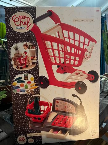 Dînette caisse enregistreuse caddy neuf