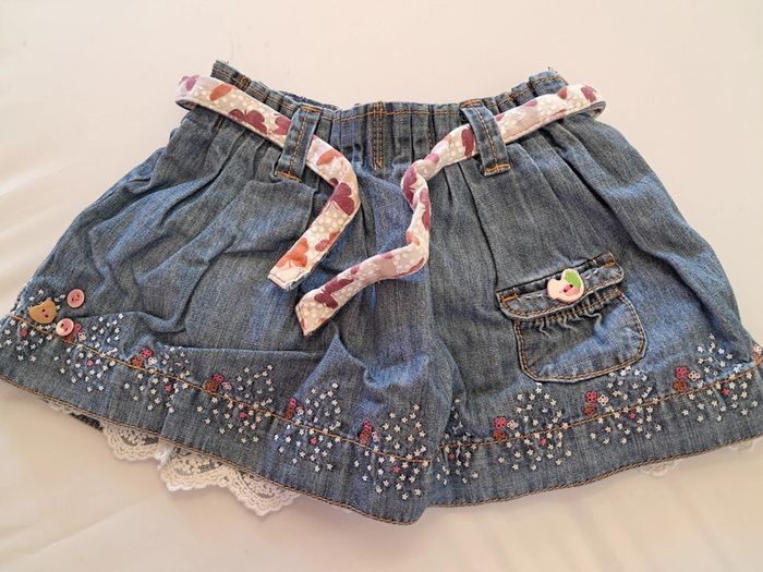 jupe jean fille 18 mois