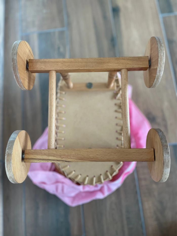 Landau osier pour poupée - photo numéro 5