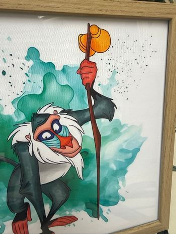Lot de 6 tableaux deco chambre roi lion Disney - photo numéro 7