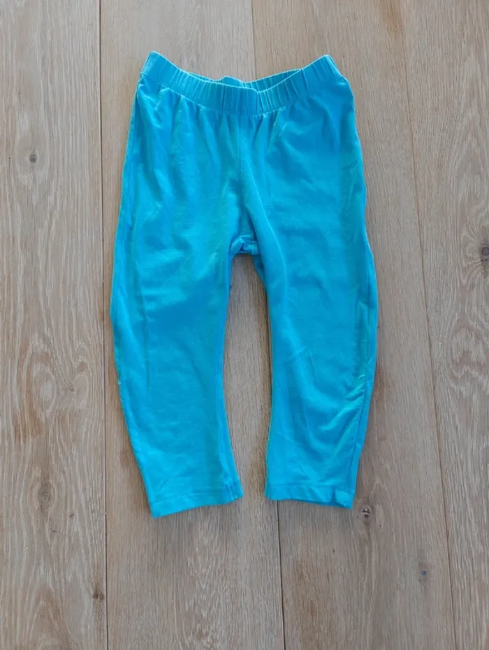 Leggings 3/4 bleu ciel