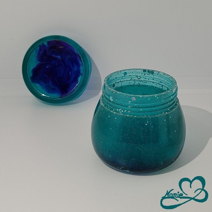 Pot Winnie bleu turquoise pailleté !! - photo numéro 2