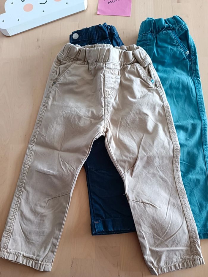 Lot chino 24 mois obaibi taille réglable - photo numéro 2