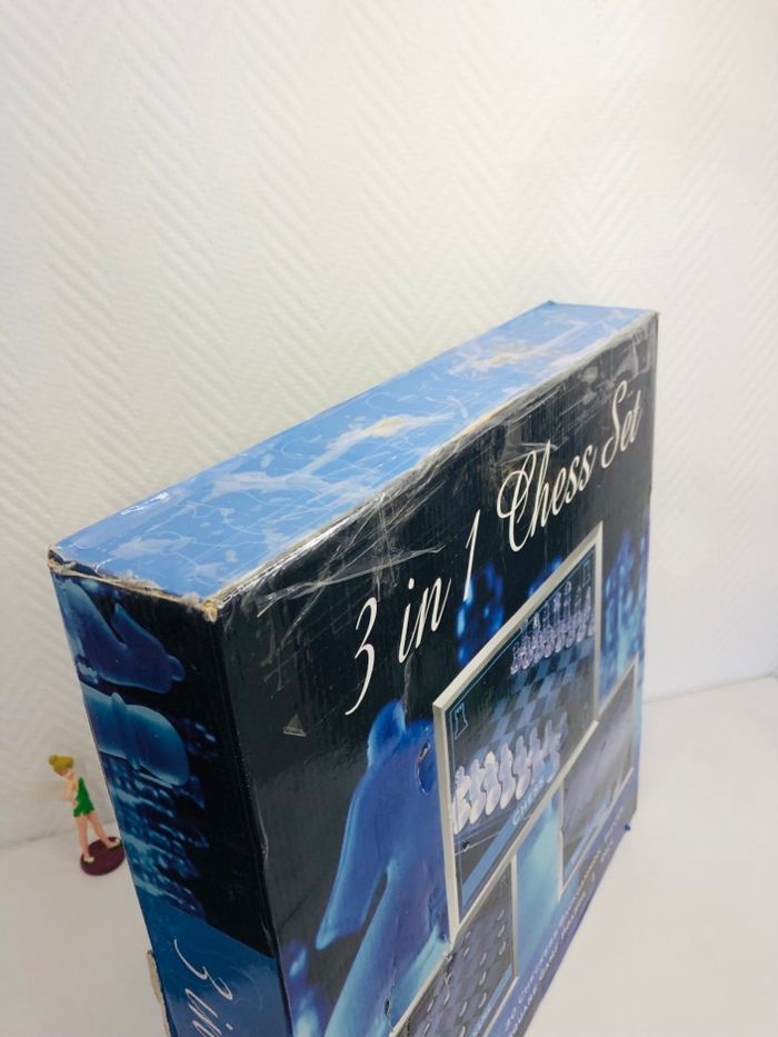 3 en 1 en verre échiquier, dames, backgammon - photo numéro 10