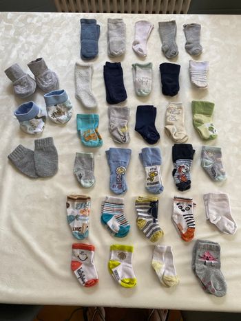 Lot de chaussettes bébé naissance à 12 mois