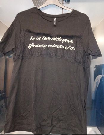 T-shirt noir tiffosi woman