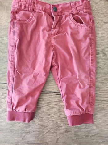 Pantalon rouge bordeaux Élastique tape à l'oeil