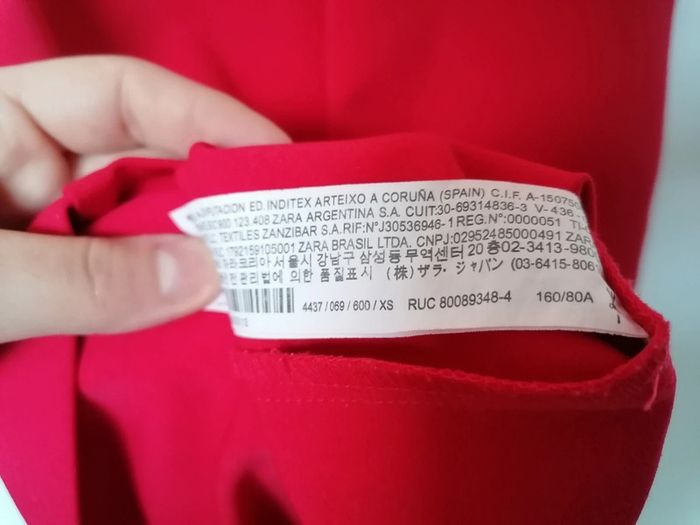 Robe rouge Zara XS - photo numéro 4