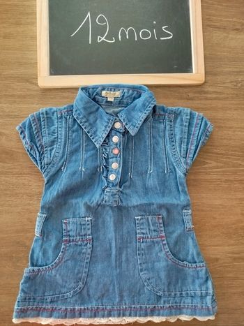 Robe en jean fille taille 12mois