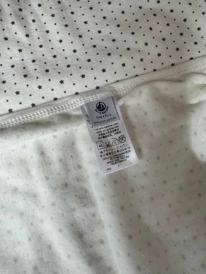 Lot cadeau naissance pyjama été bavoir bonnet naissance et couverture Petit Bateau en coton organic - photo numéro 2