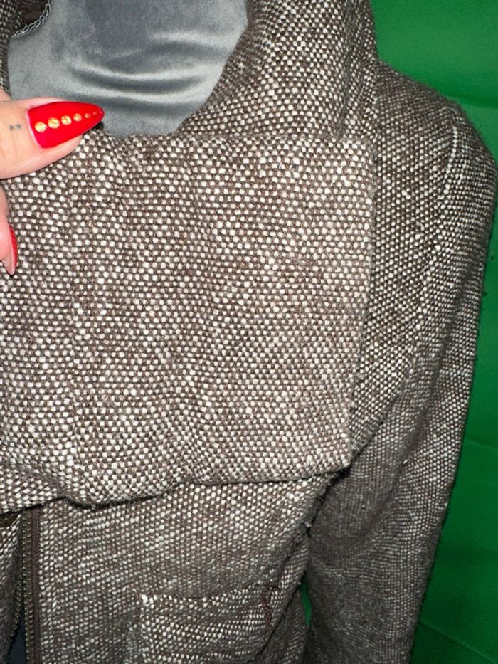 Veste marron beige taille 42 - photo numéro 4