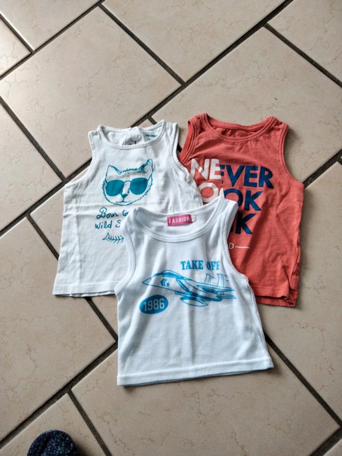 Lot de 3 débardeurs