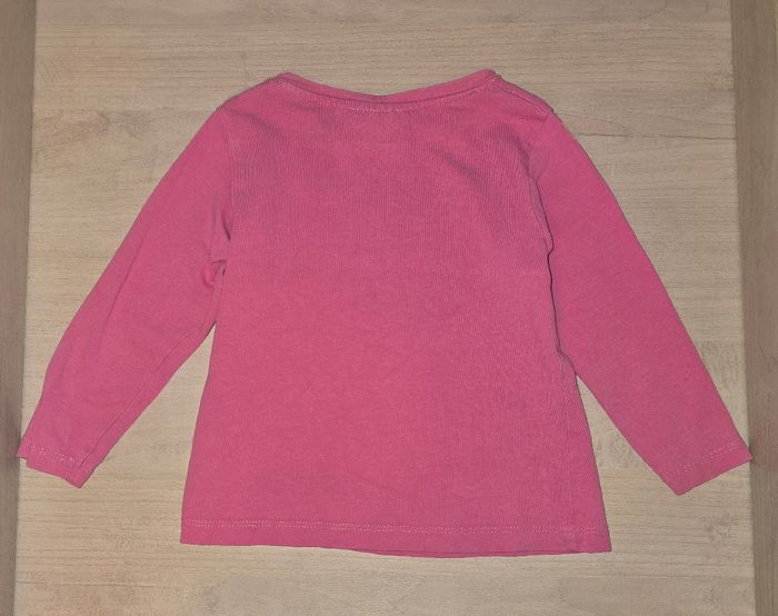 Tee shirt manches longues rose - photo numéro 4