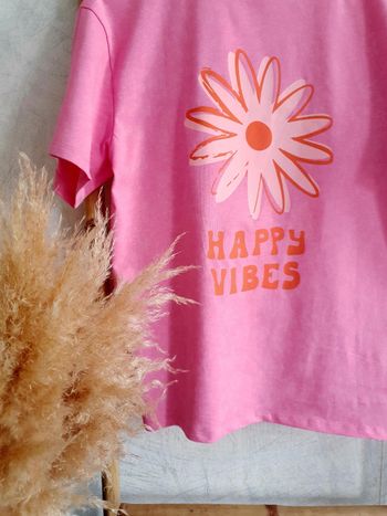 Tee-shirt Happy vibes Taille S/M 