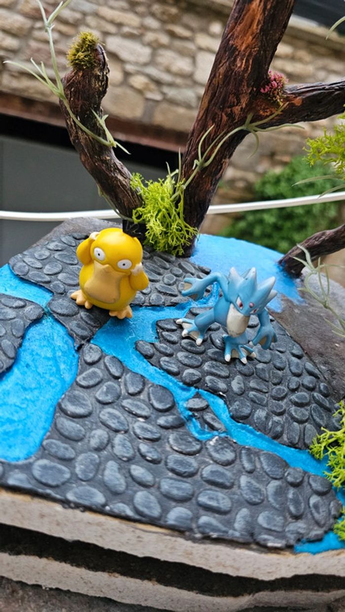 Super figurine Pokemon Nintendo tomy C.G.T.S.J évolution Psykokwak Akwakwak - photo numéro 2