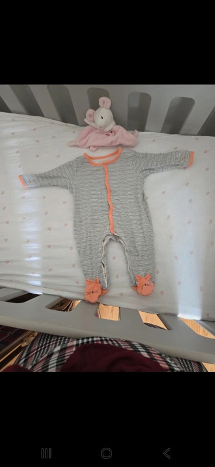Lot de 3 pyjama fille 6 mois orchestra - photo numéro 3