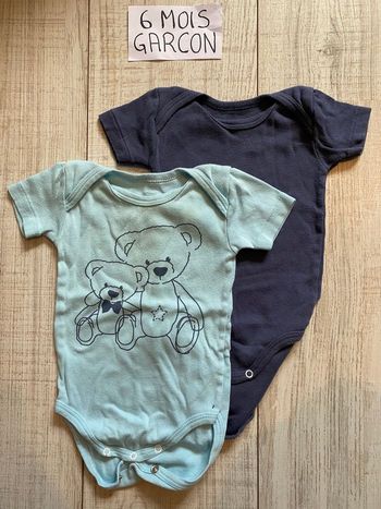 Lot body à manches courtes