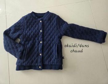 Veste chaude okaidi 4ans fille