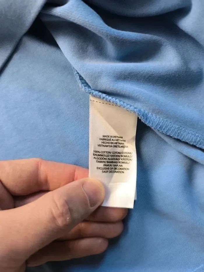 Polo Ralph Lauren homme pima coton 3XB bleu clair logo marine excellent état - photo numéro 13
