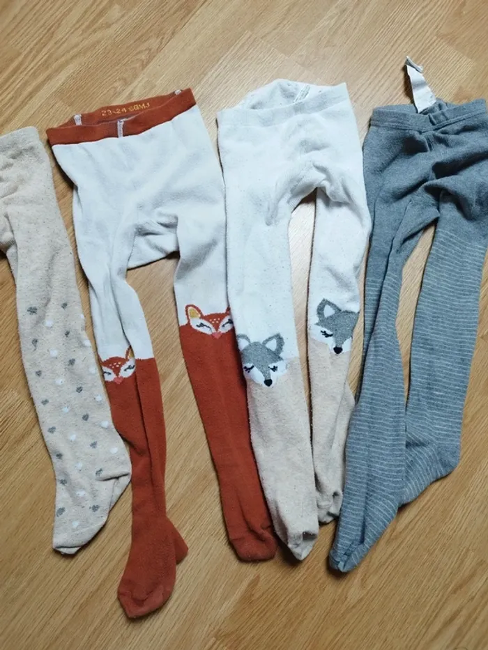 Lot collant fille du 23 au 26 motif hiver - photo numéro 2