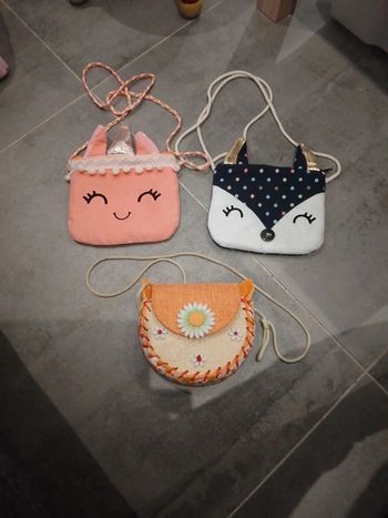 Lot de 3 petits sacs en bandoulière - Petite fille