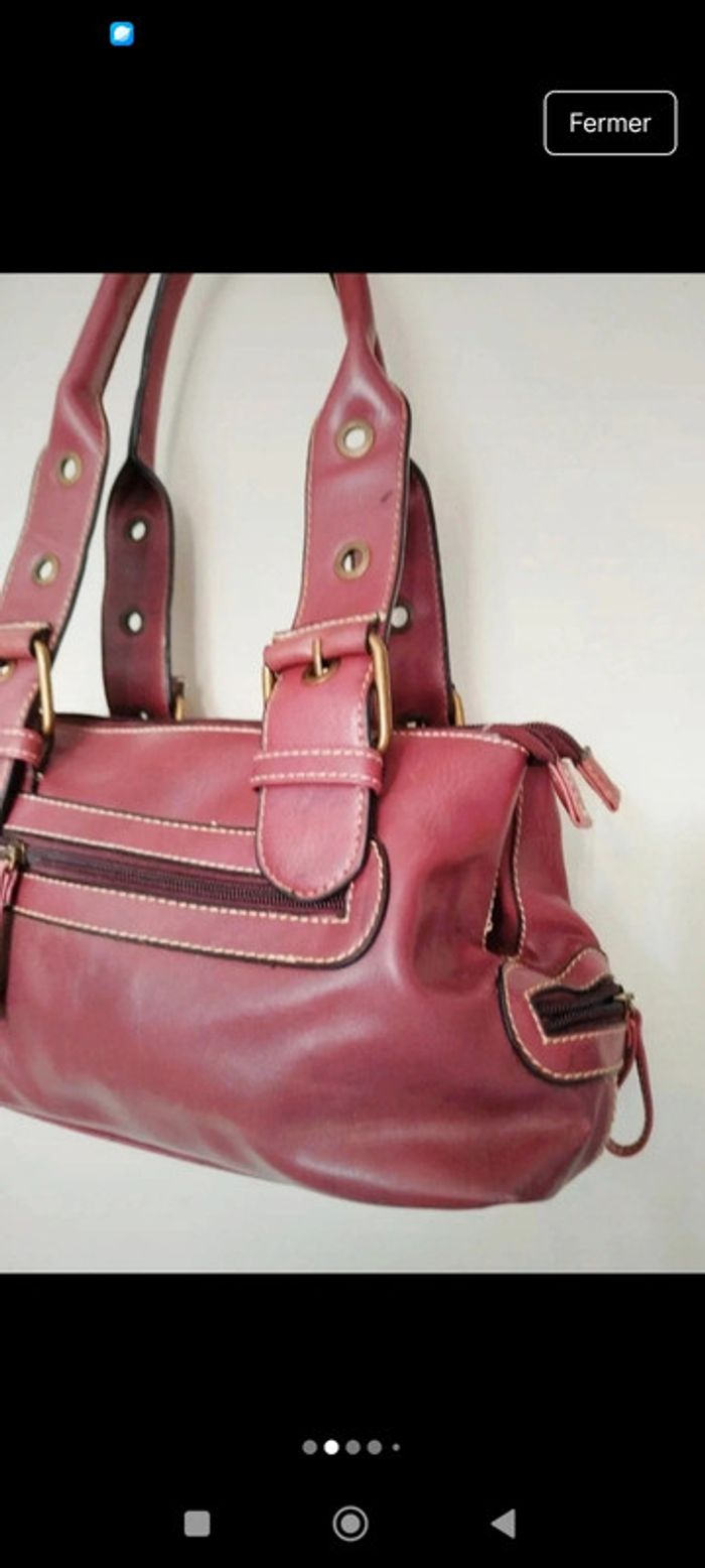 Sac à main similicuir cuir épaules vintage dressing - photo numéro 4