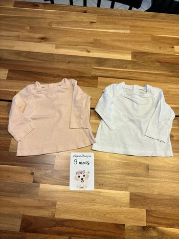 Lot de 2 t-shirt manches longues
