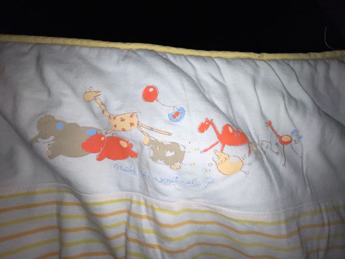 Tour de lit jaune à rayures et animaux – Alphabet - photo numéro 7