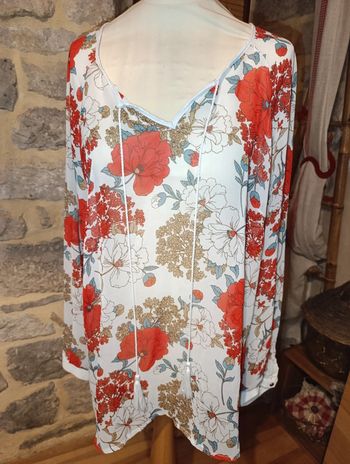 Jolie blouse semi transparente taille xl