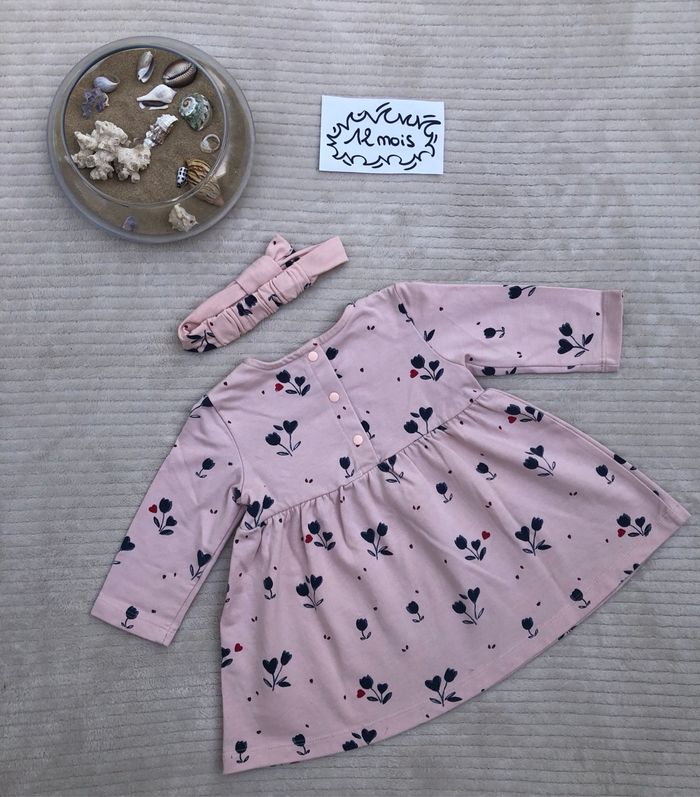 Ensemble (gilet, robe à manches longues et bandeau) - 12 mois - Gémo - photo numéro 5