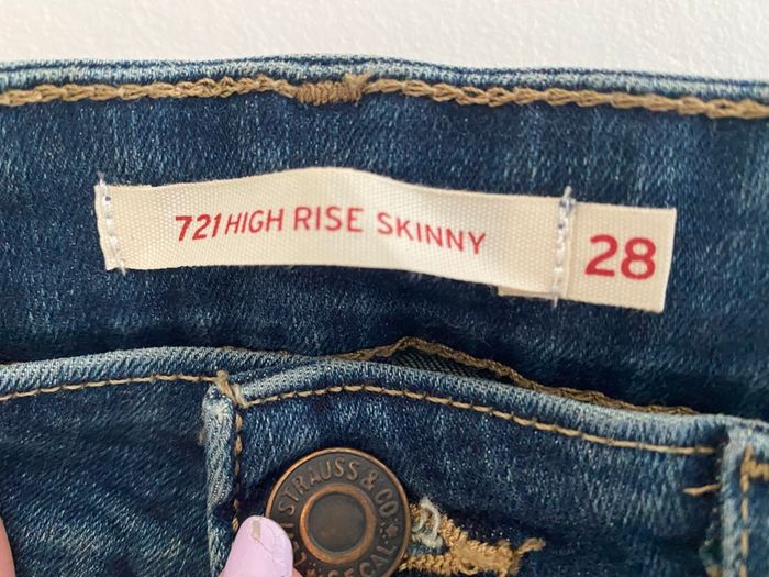 Pantalon jeans bleu foncé - photo numéro 4