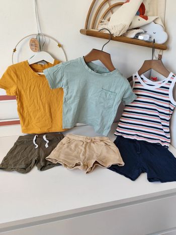 Ensembles été 18 mois t-shirt short