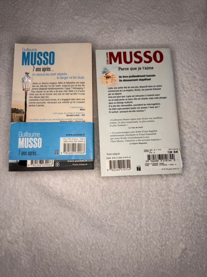 🌹Lot de 2 romans de « Guillaume Musso » - photo numéro 2