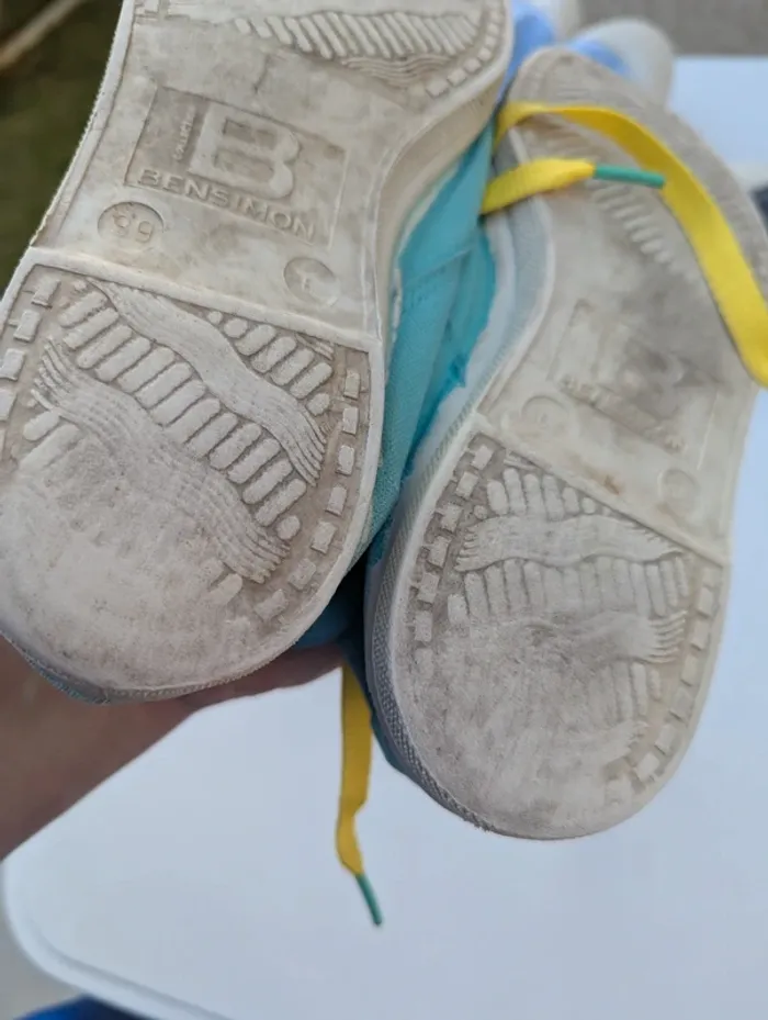Baskets à lacets semi montantes Bensimon taille 39 - photo numéro 5