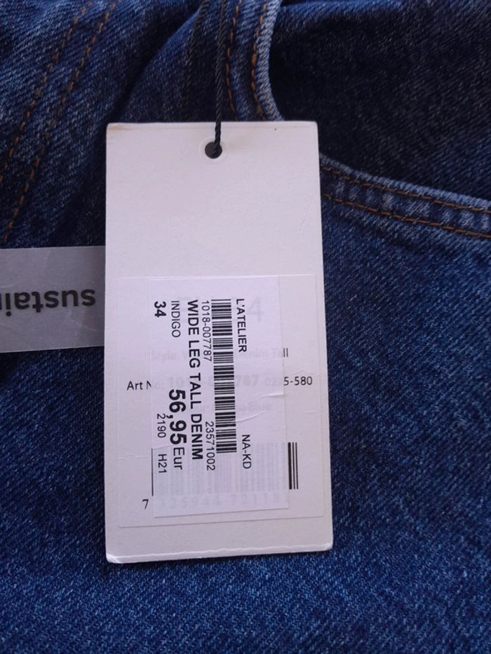 Jean taille haute large NA KD neuf avec étiquette - photo numéro 4