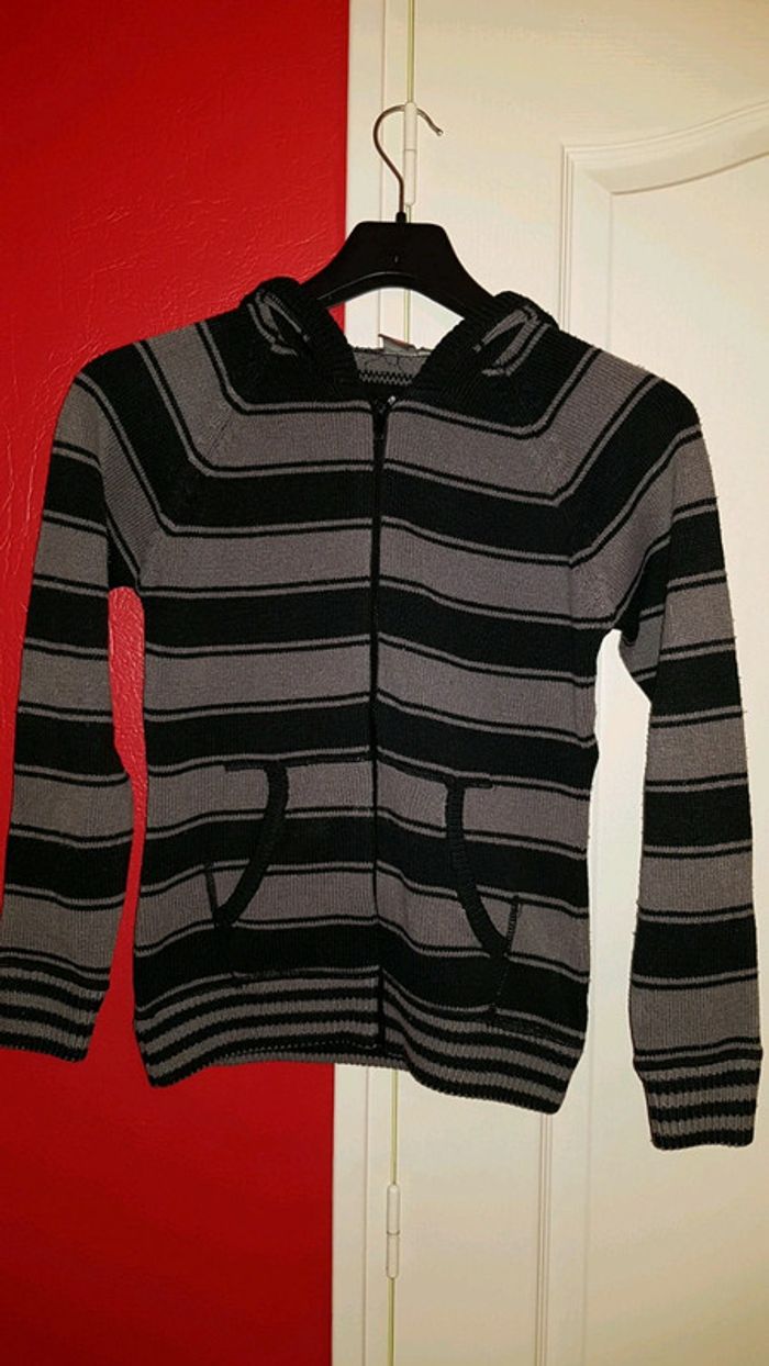 Gilet veste à capuche fille