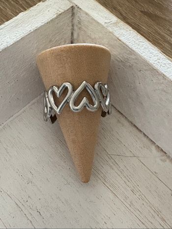 Bague argentée acier inoxydable