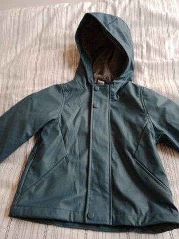 imperméable à capuche doublé polaire Tex taille 12 mois