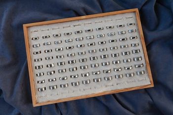 Lot de 80 bagues anneaux en acier inoxydable