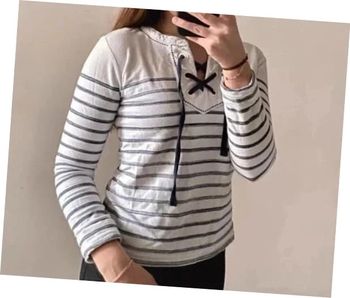 Haut Promod Femme rayé marin Taille S