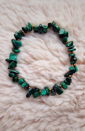 Bracelet élastique perles chips