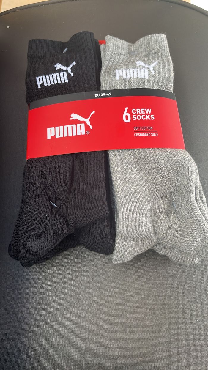 2 lots chaussettes puma 39-42 neuf