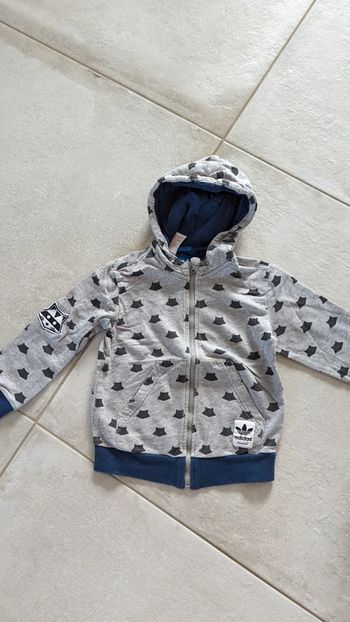 Gilet Adidas taille 3/4 ans