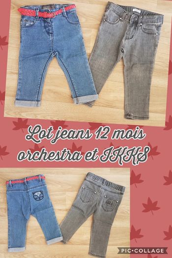 Lot jeans 12 mois ikks orchestra
