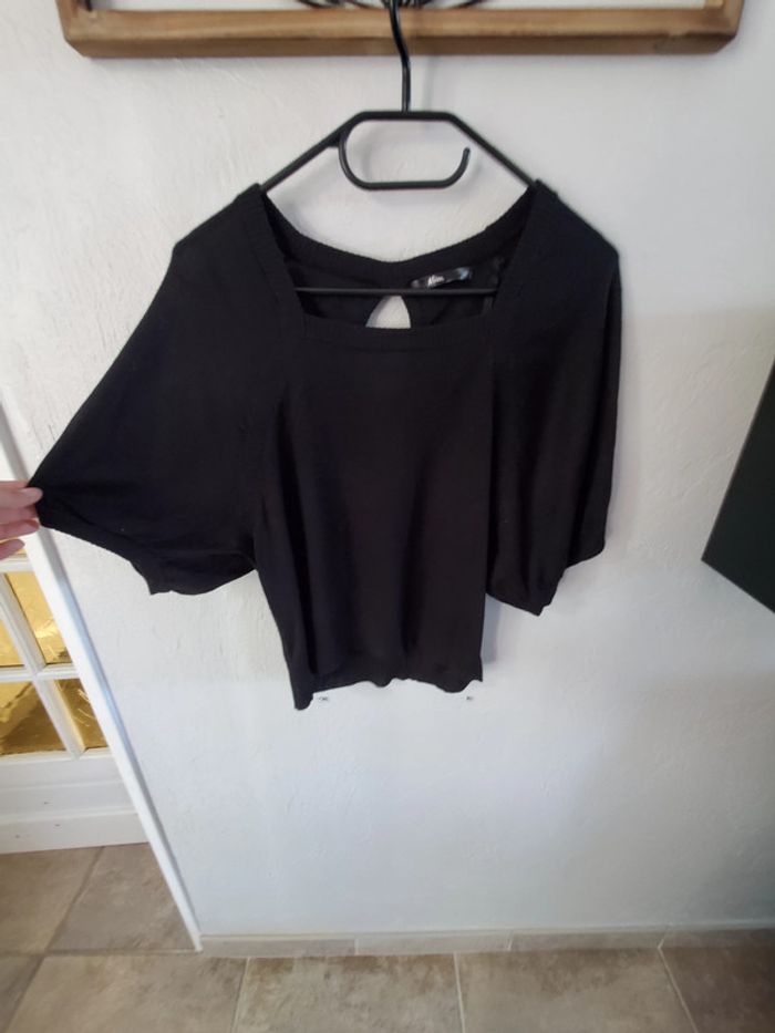Pull léger court manches chauve souris - photo numéro 4