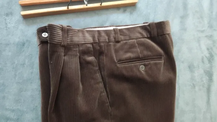 Pantalon marron côtelé taille 42 - photo numéro 3
