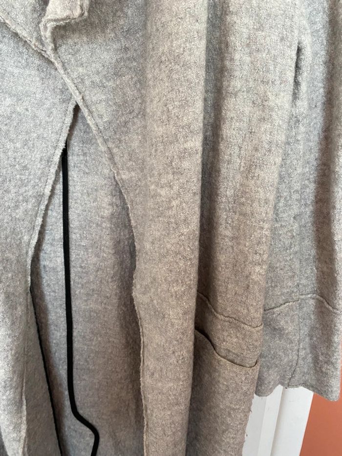 Manteau long gris Zara - photo numéro 4