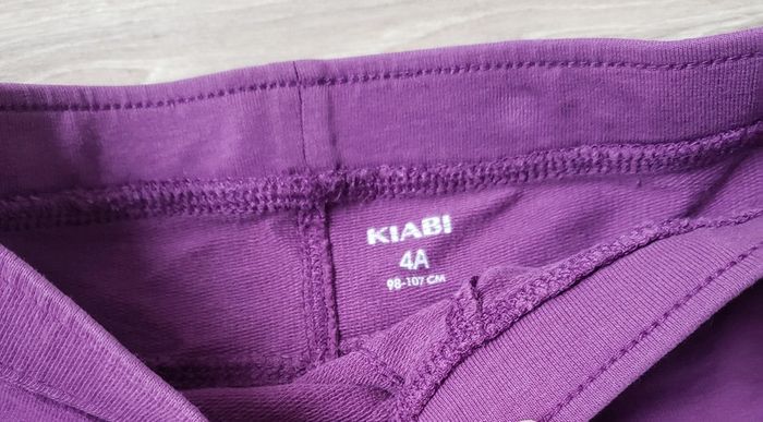 Lot 3 leggings Kiabi okaidi 4 ans noir violet - photo numéro 3