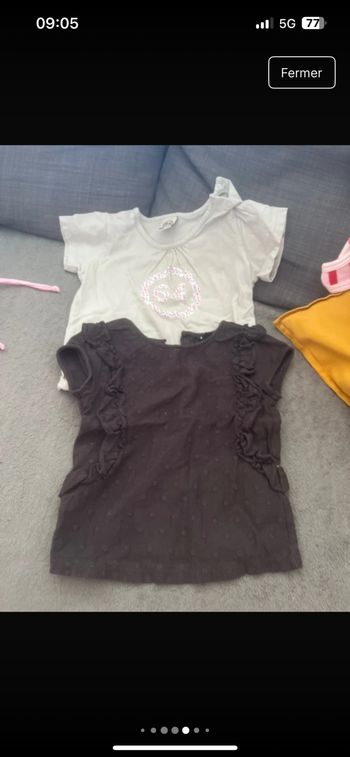 Hauts et shorts bébé fille 18mois